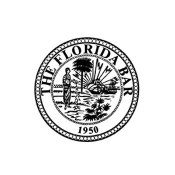 The Florida Bar seal displayed alongside article announcing Business Law Section CLE Diversity Policy requiring diverse panel representation.
