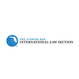 Florida Bar International Law Section logo accompanying article on Eleventh Circuit approval of broad Section 1782 discovery in foreign bankruptcies.