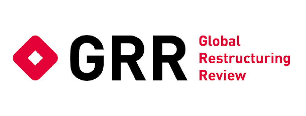 Global Restructuring Review logo for article on German filmmaker Gideon Bachmann estate filing Chapter 15 bankruptcy in Florida.